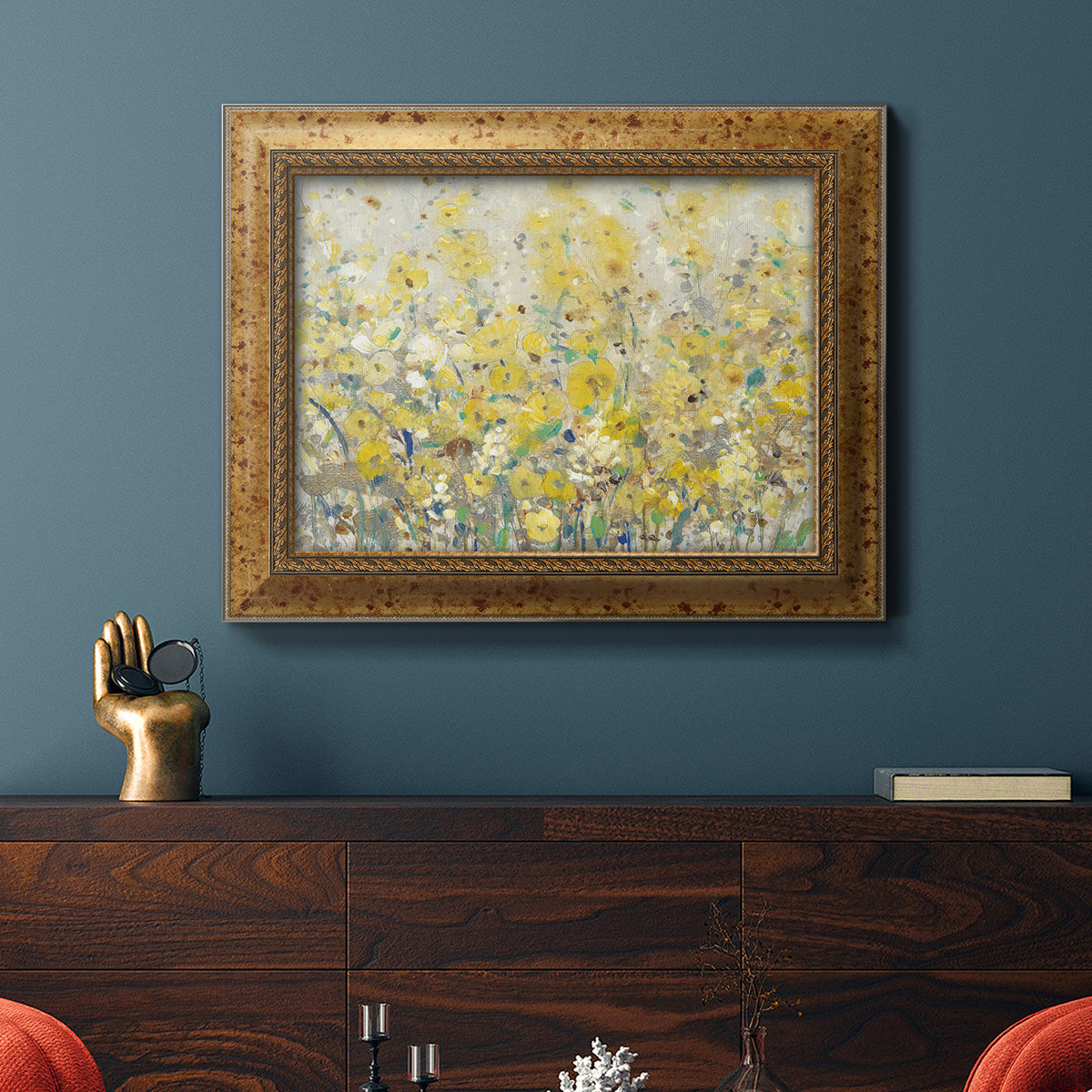 Cheerful Garden I Premium Framed Canvas- Ready to Hang