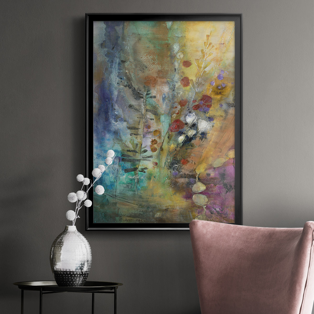 Fall Fling - Modern Framed Canvas Print