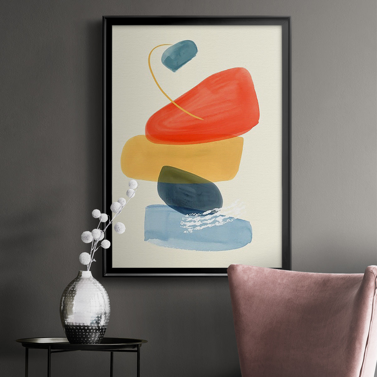 Bright Color Bundle II - Modern Framed Canvas Print