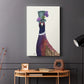 Pheasant in Blue Hat - Canvas Art Print