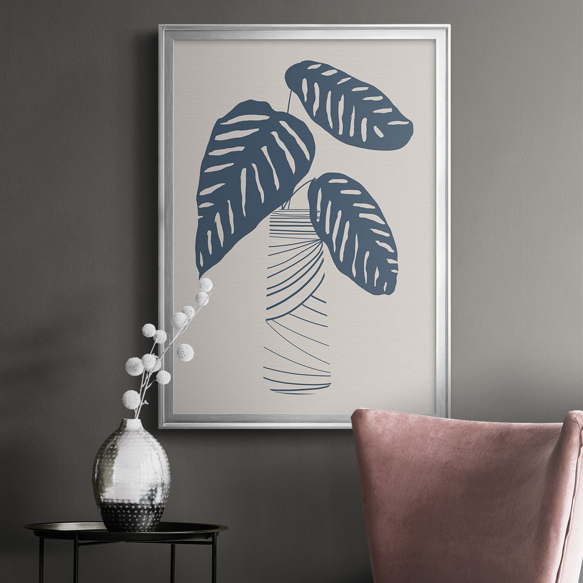 Wired in Monochrome II - Modern Framed Canvas Print