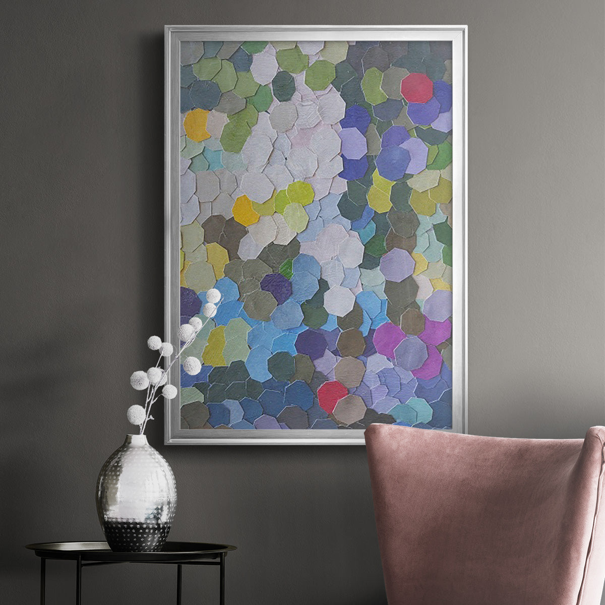 Doris Duke Garden - Modern Framed Canvas Print