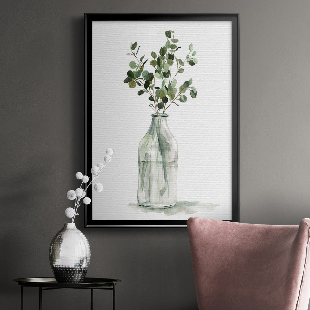 Botanical Arrangement II - Modern Framed Canvas Print