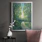 Golden Light Pathways II - Modern Framed Canvas Print