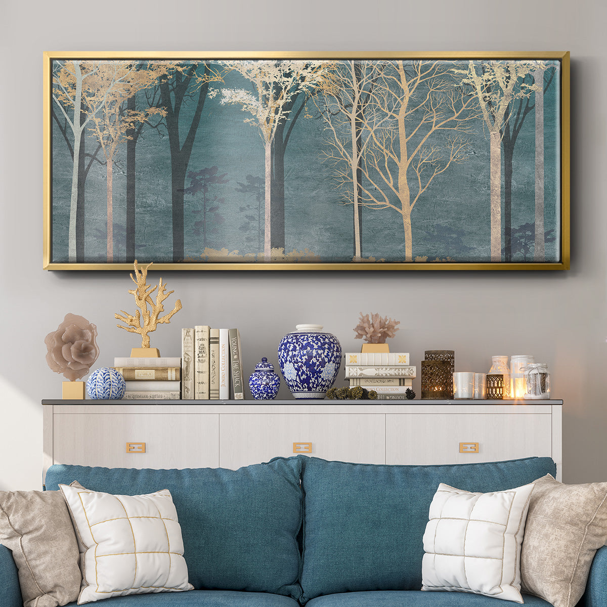 Into the Woods - Floater Framed Canvas Print