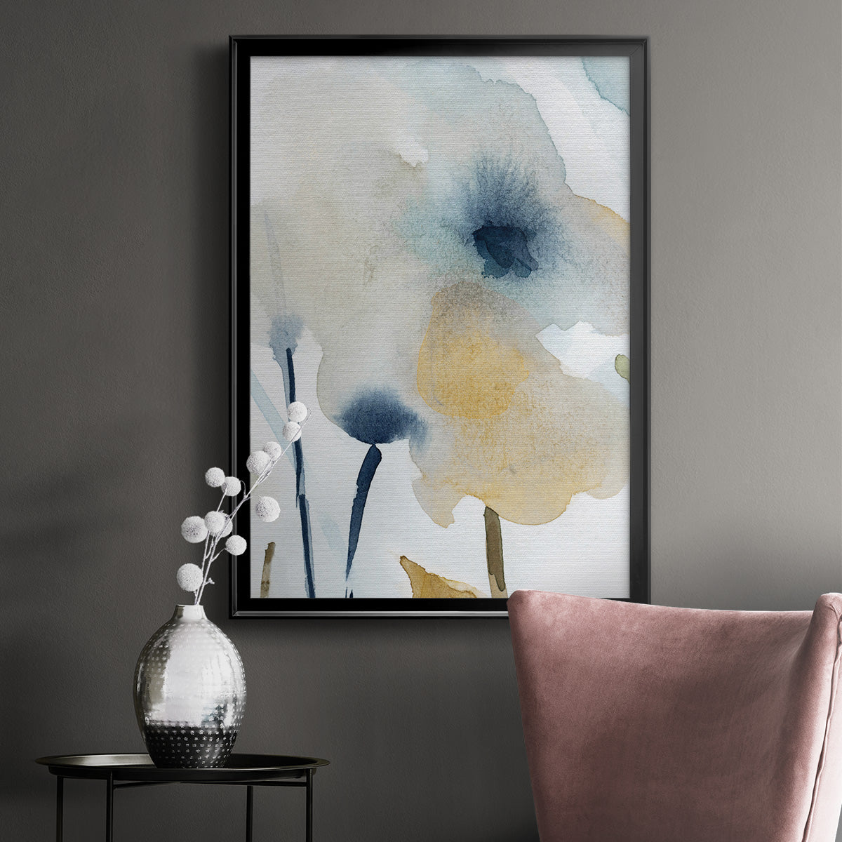 Blooming Wash I - Modern Framed Canvas Print