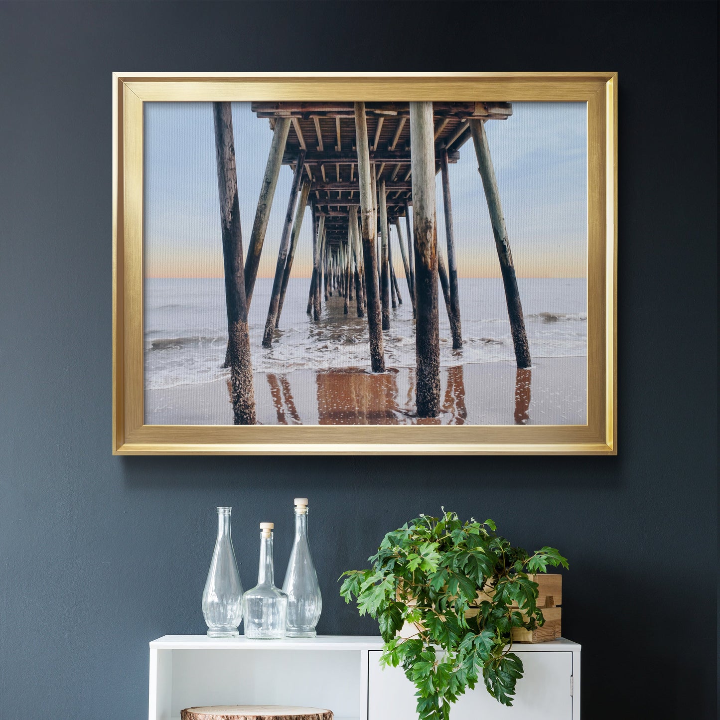 Under the Pier Premium Classic Framed Canvas - Ready to Hang