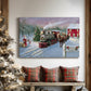 Pale Winter Nativity Hearth - Canvas Art Print