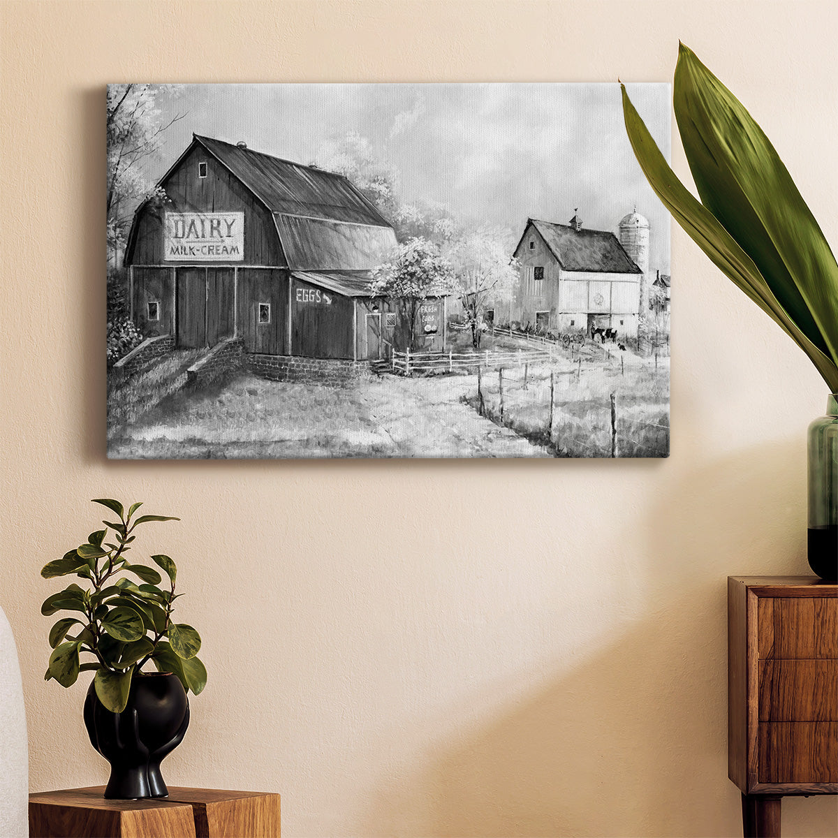 Day at the Farm Premium Gallery Wrapped Canvas - Ready to Hang