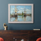 Ships Riding on the Seine - Ornate Framed Canvas Print