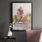 Watercolor Treeline Sketch I - Modern Framed Canvas Print