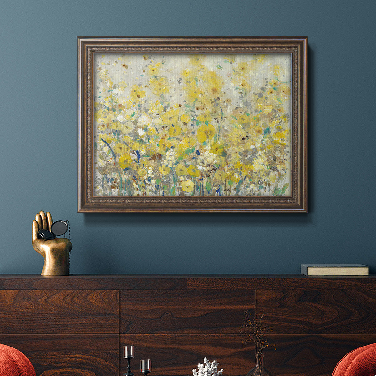 Cheerful Garden I Premium Framed Canvas- Ready to Hang