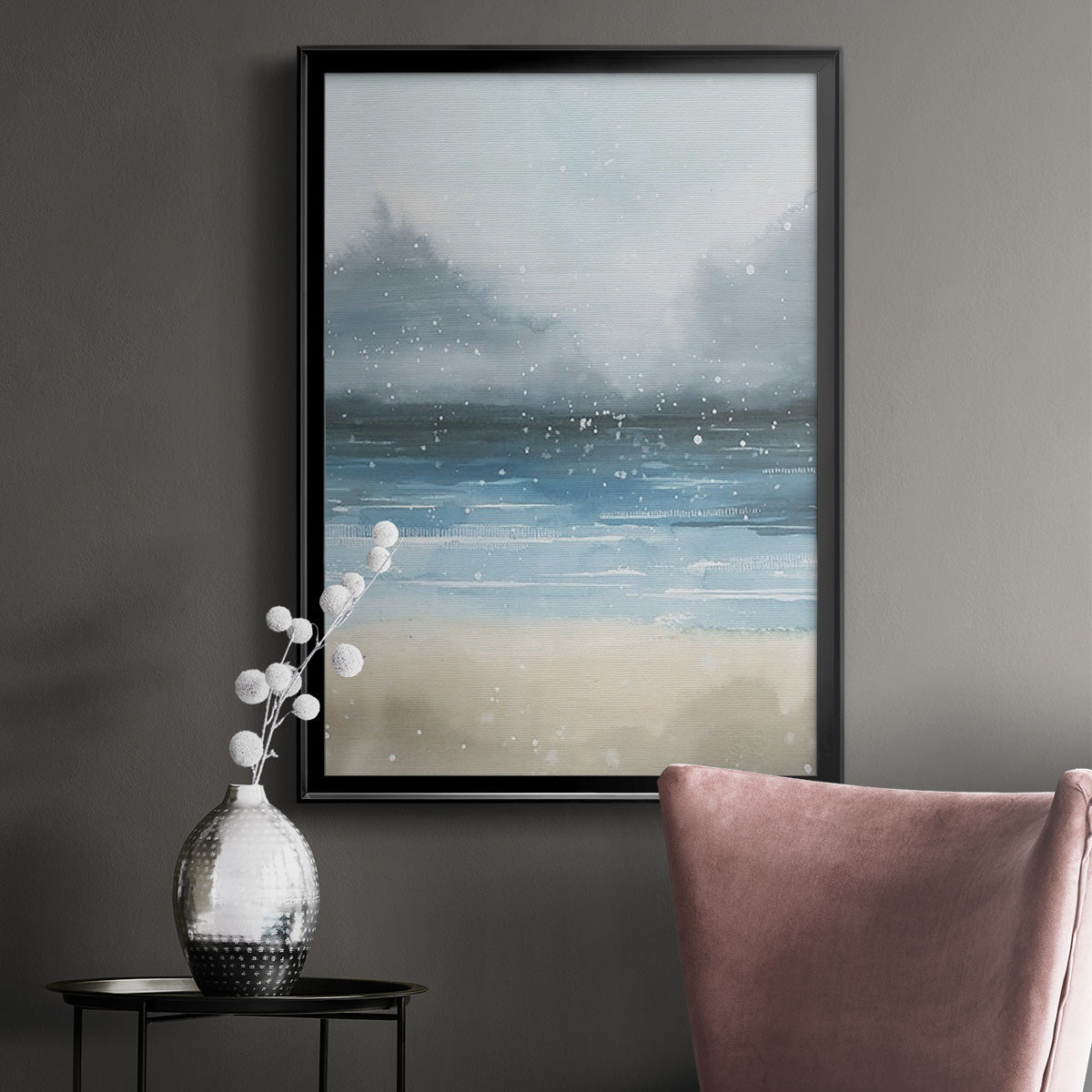 Stars and the Sea II - Modern Framed Canvas Print