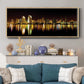San Diego Skyline - Floater Framed Canvas Print