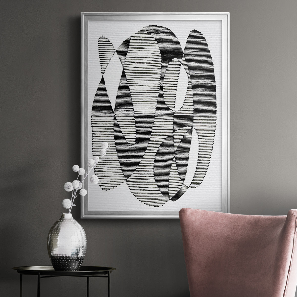 Opposite Day II - Modern Framed Canvas Print