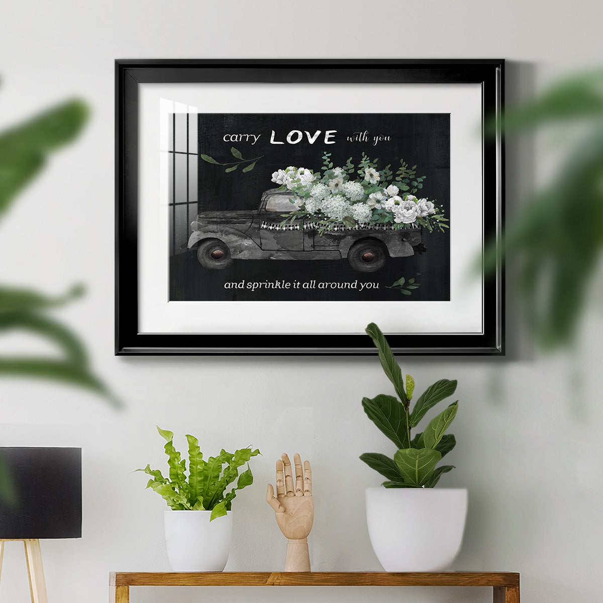 Carry Love - Modern Framed Art Print