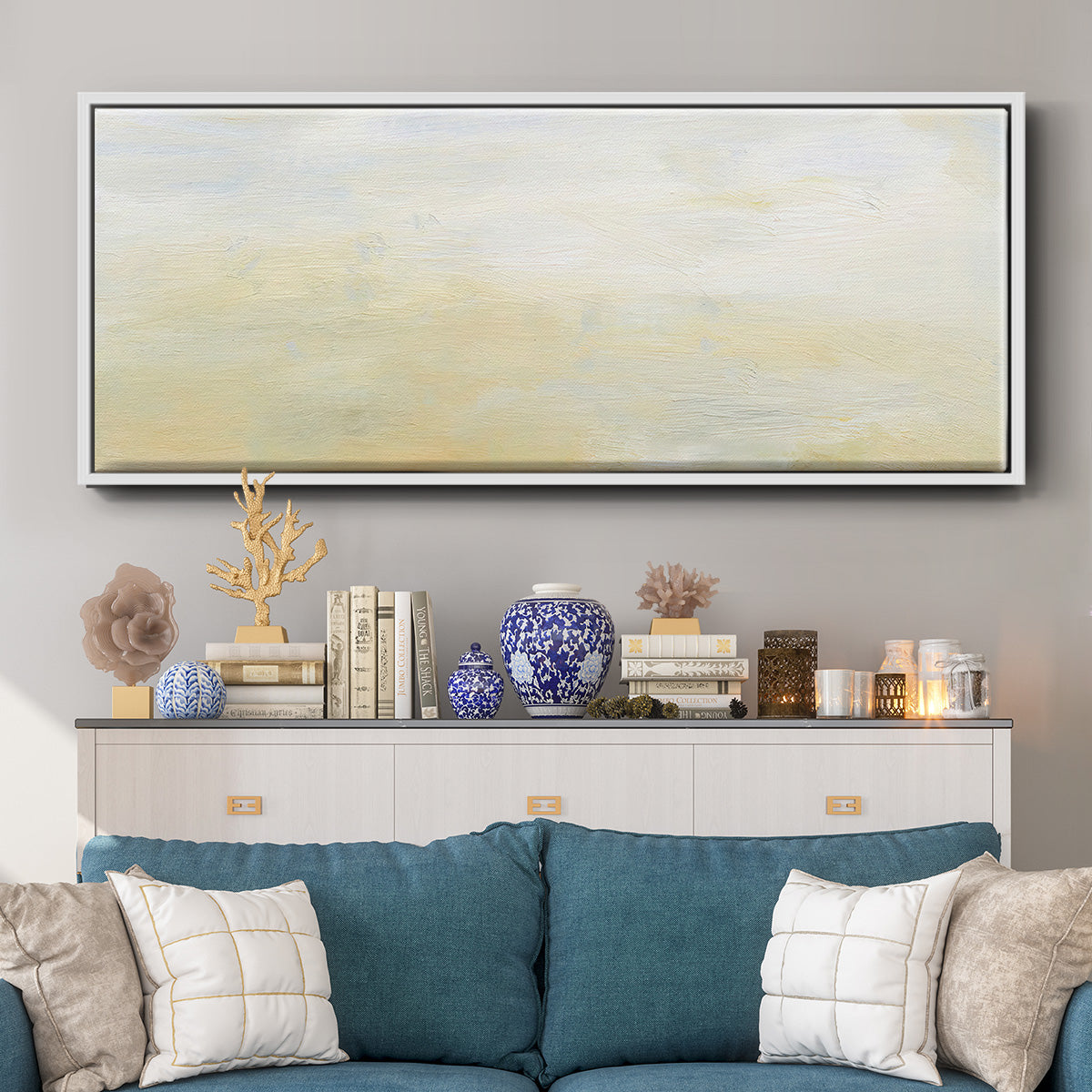 Lingering Light II - Floater Framed Canvas Print
