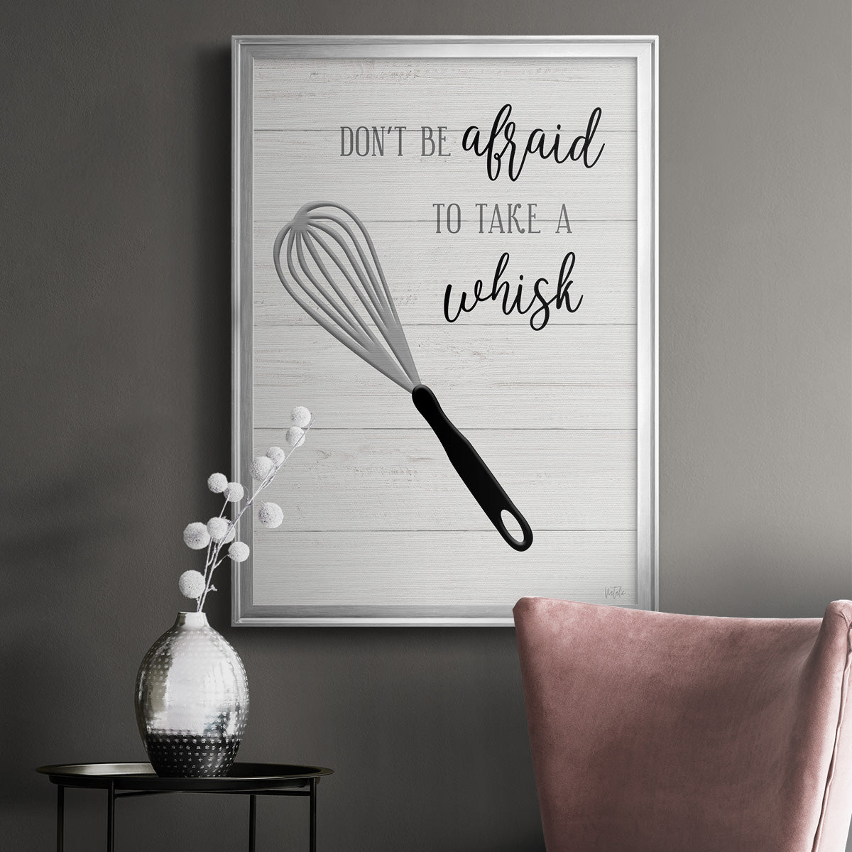 Take A Whisk - Modern Framed Canvas Print