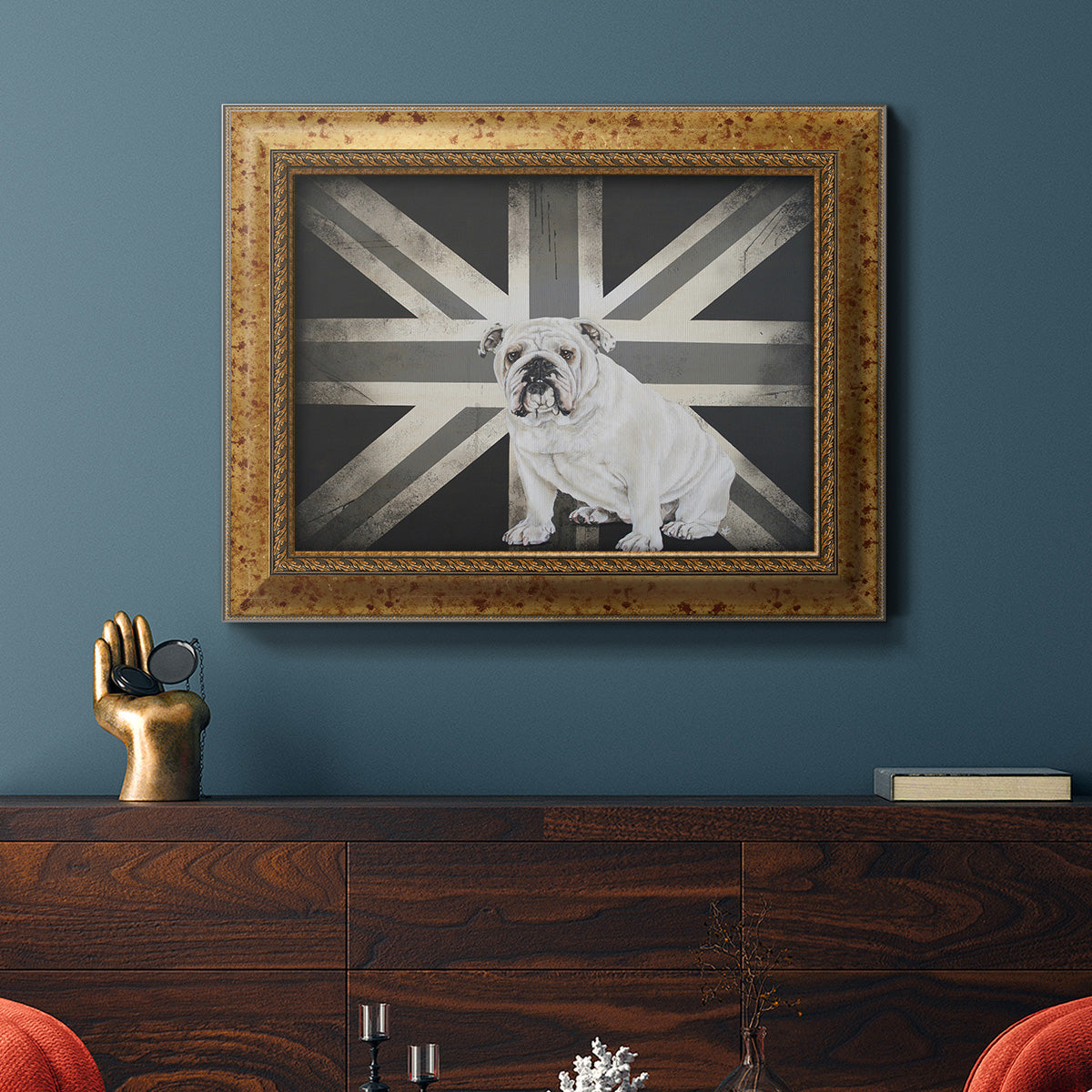 Best of British B&W Premium Framed Canvas- Ready to Hang