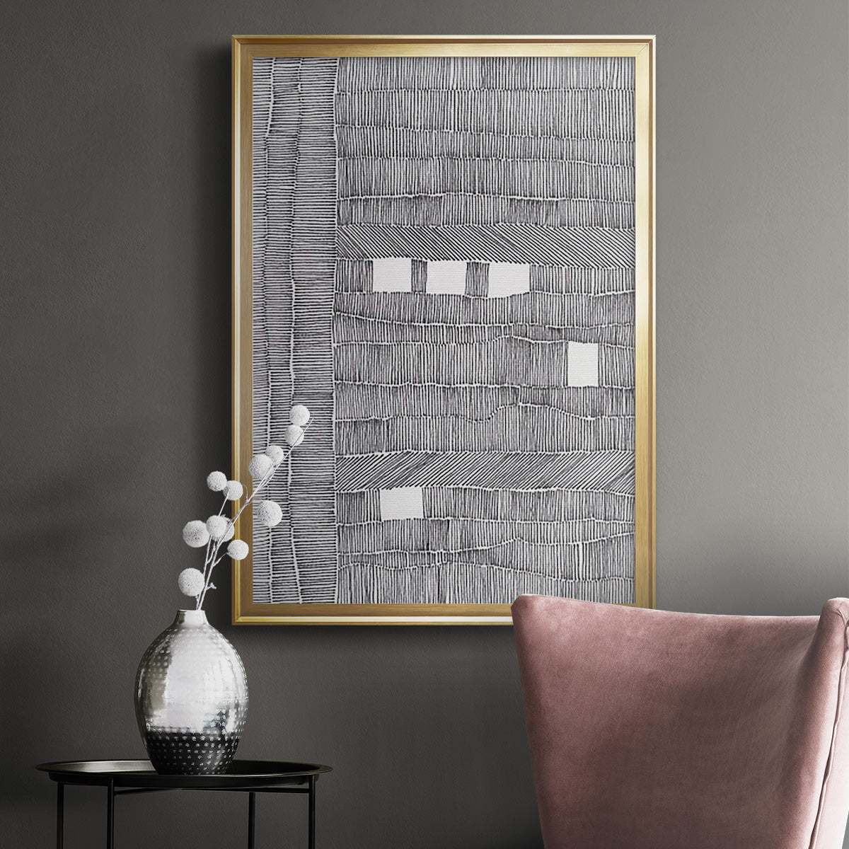 Tedious I - Modern Framed Canvas Print