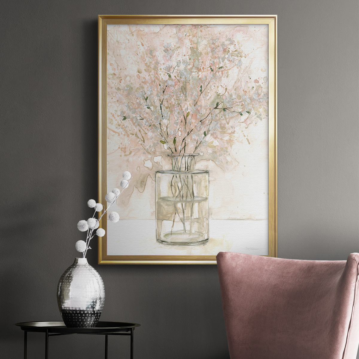 Delicate Arrangement I - Modern Framed Canvas Print