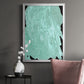 Teal Cascade II - Modern Framed Canvas Print