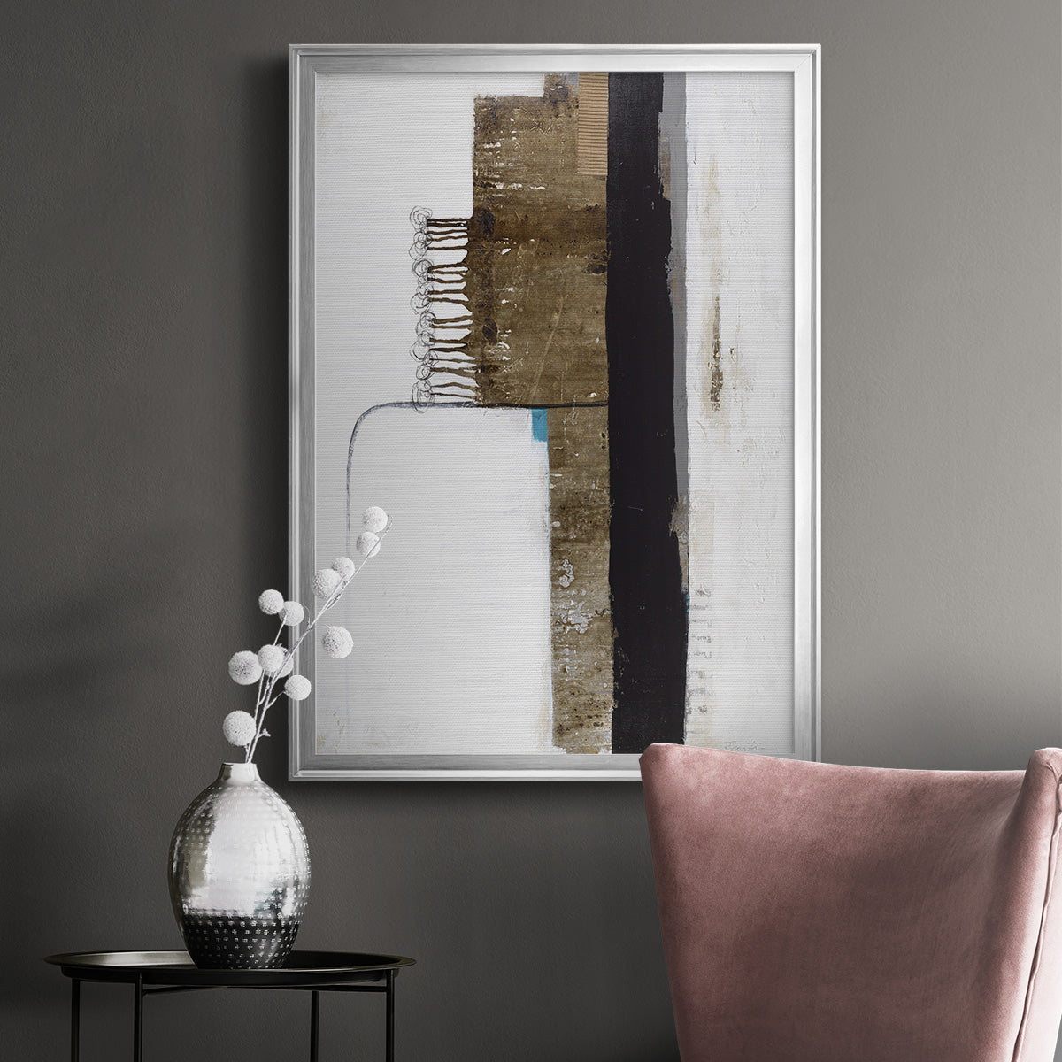 Unexpected Growth - Modern Framed Canvas Print