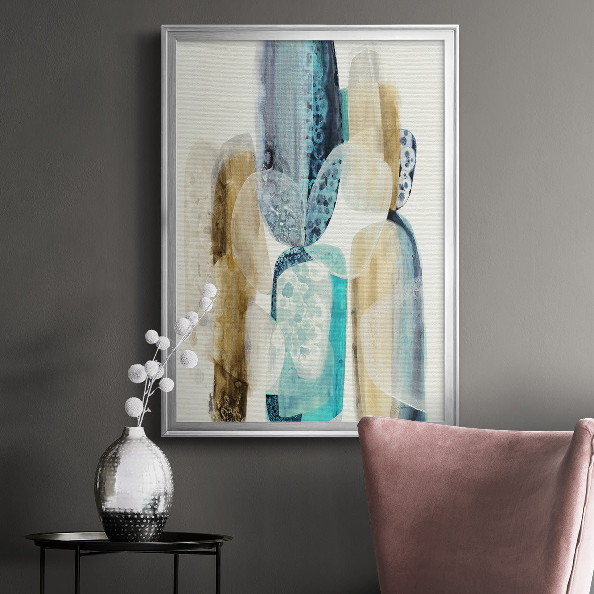 Mood Elevator - Modern Framed Canvas Print