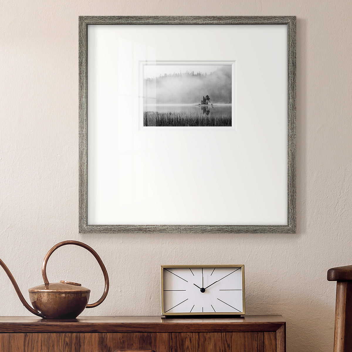 Island Fog Premium Framed Print Double Matboard