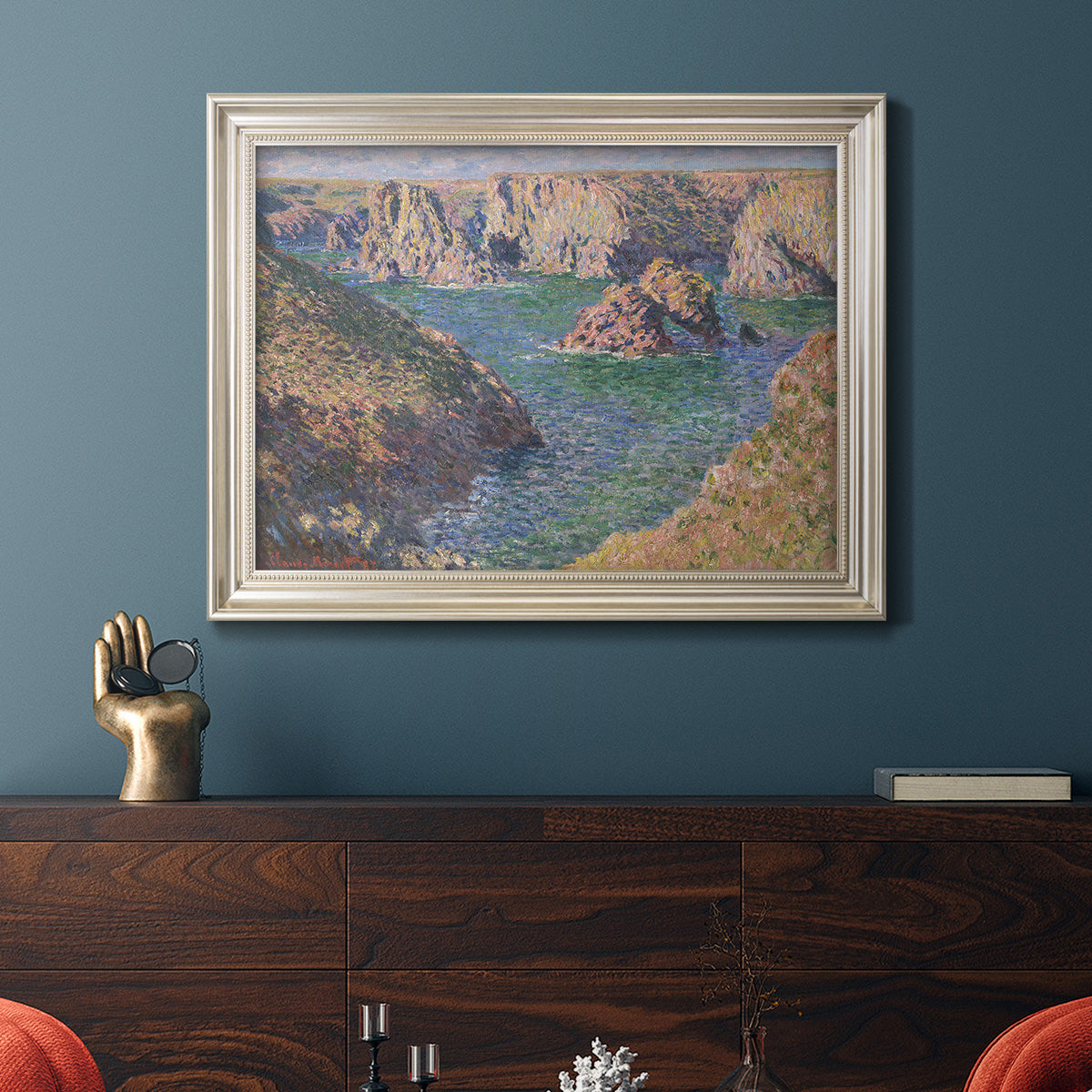 Port-Domois, Belle-Isle - Ornate Framed Canvas Print