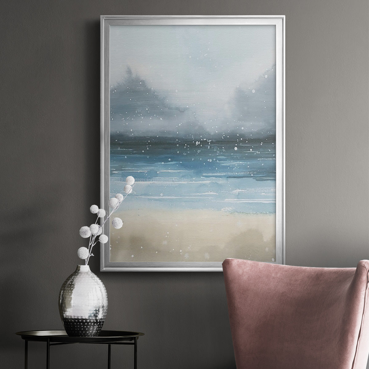 Stars and the Sea II - Modern Framed Canvas Print