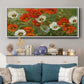 Poppy Symphony - Floater Framed Canvas Print