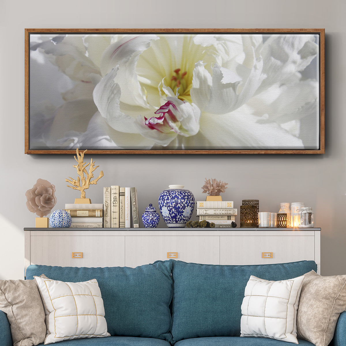 Breathless V - Floater Framed Canvas Print