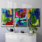 Brights Strokes I - Floater Framed Canvas Set