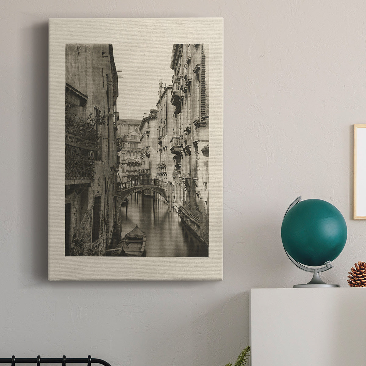 Vintage Views of Venice IV Premium Gallery Wrapped Canvas - Ready to Hang