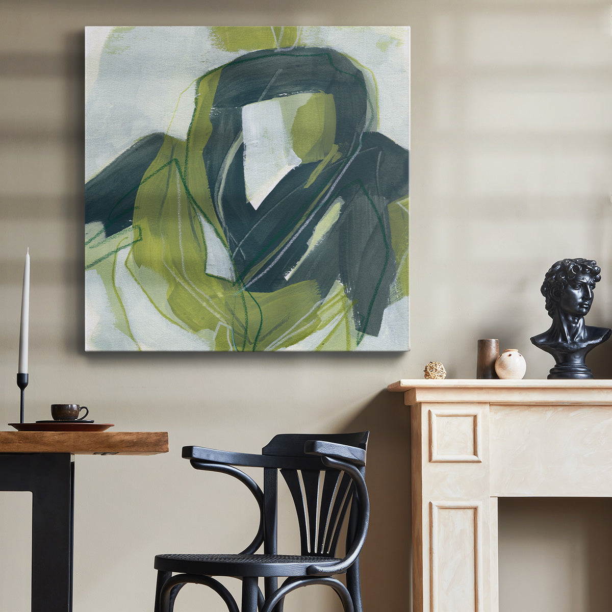 Verdigris Motion III - Canvas Art Print