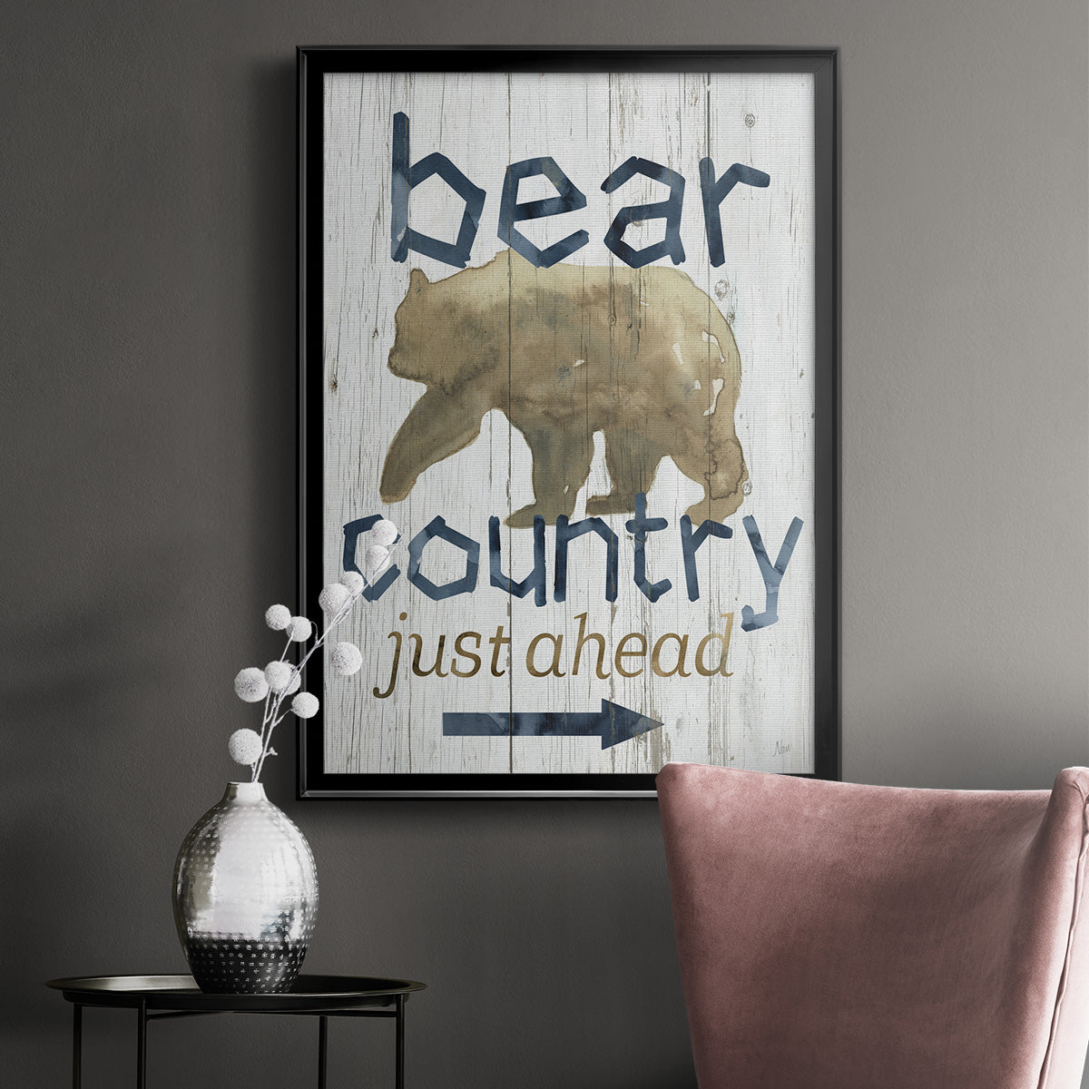 Bear Country - Modern Framed Canvas Print