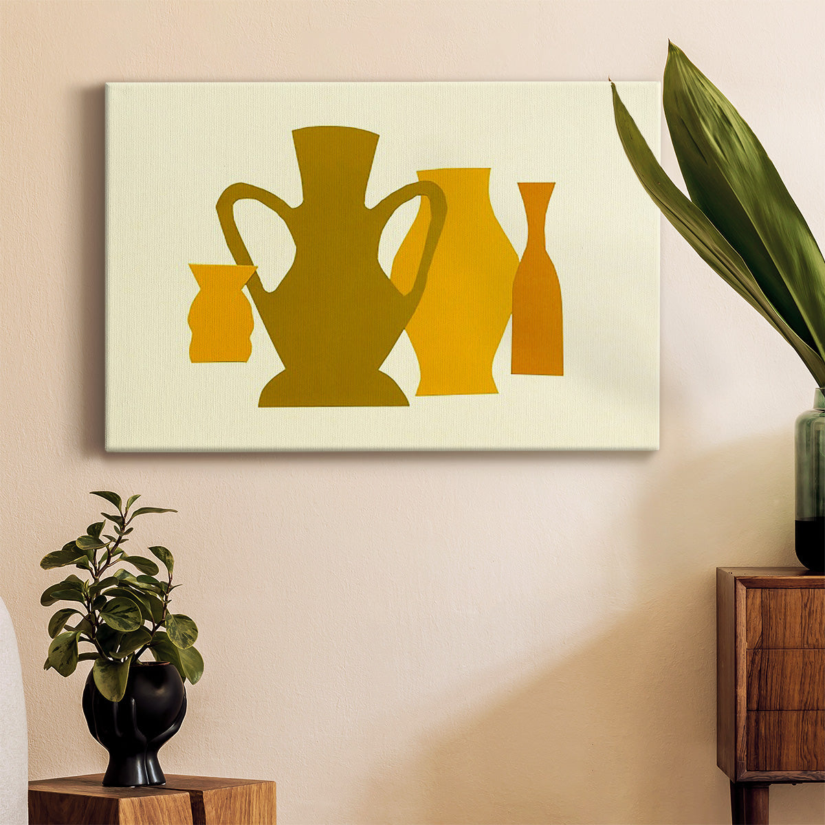 Posing Pottery I - Canvas Art Print