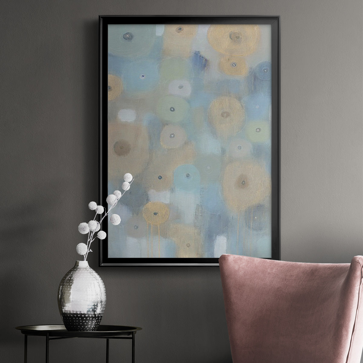 Spinning Wheels II - Modern Framed Canvas Print