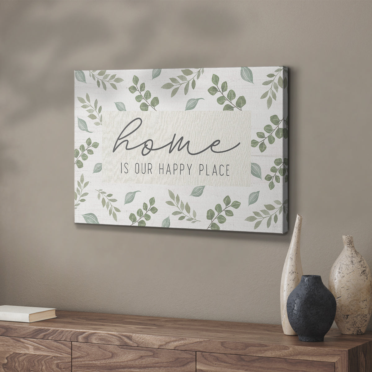 Home is Our Happy Place - Canvas Art Print