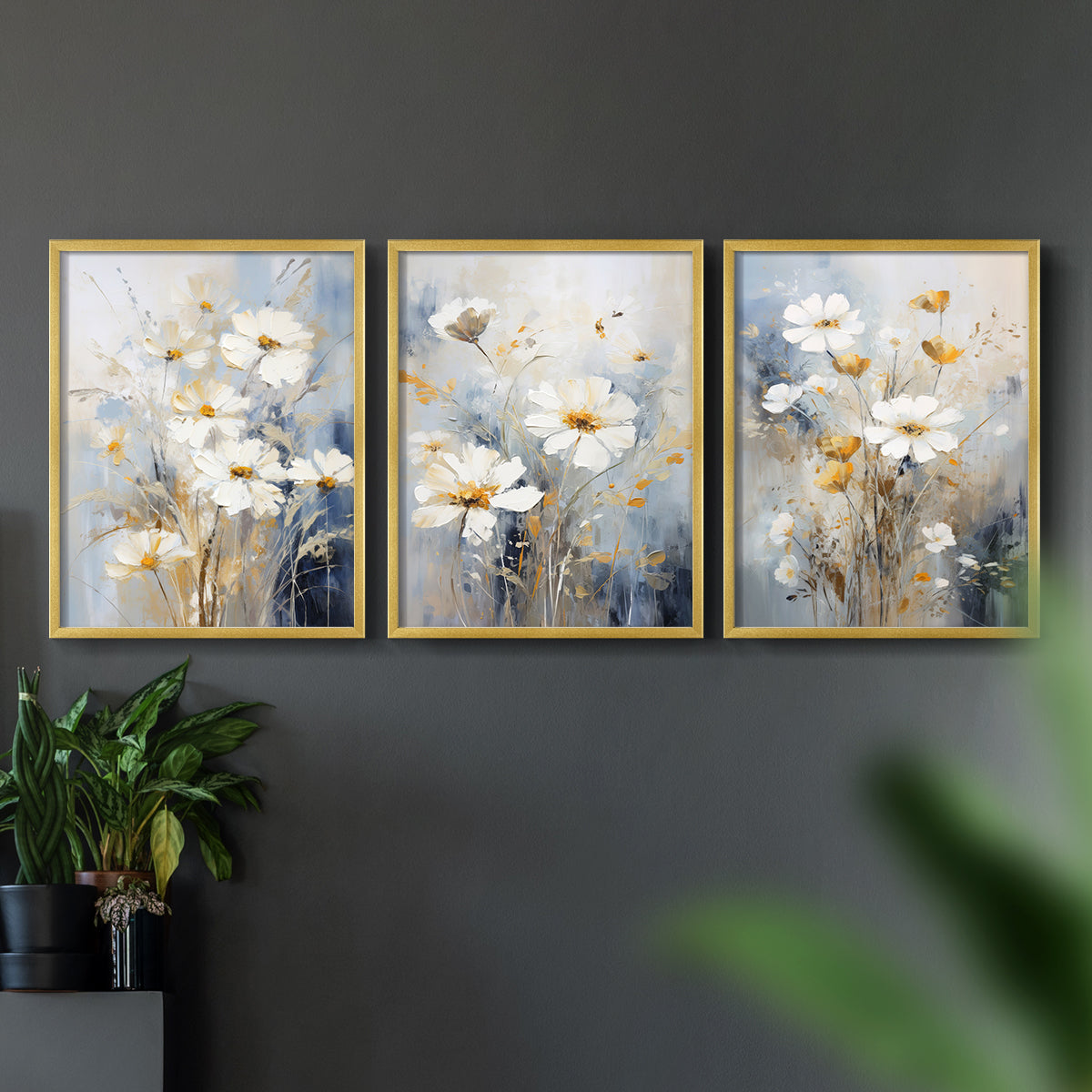 Floral Study Series XCV - Restickable Framed Art Set