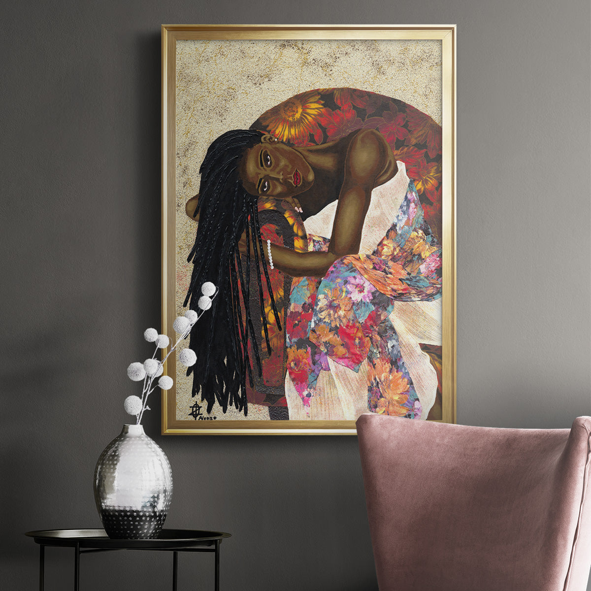 Woman Strong III - Modern Framed Canvas Print