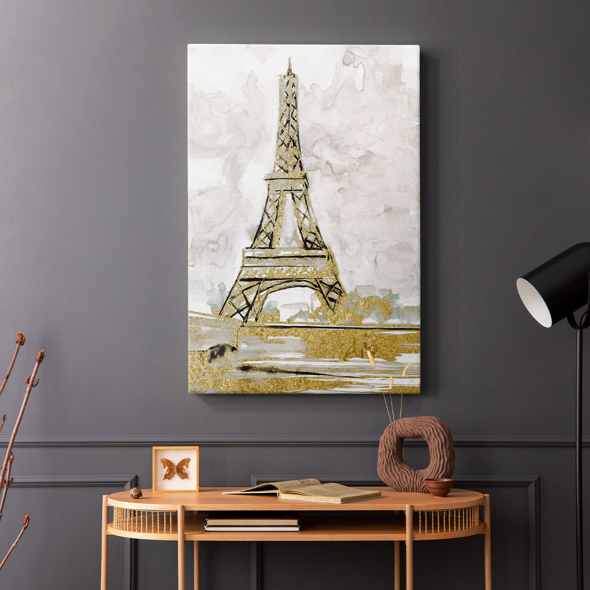 Eiffel Tower Glitz - Canvas Art Print