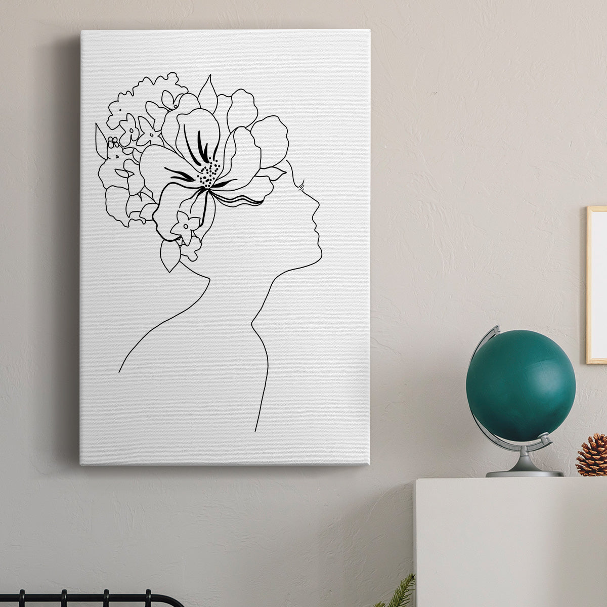 Fashion Floral Sketch I - Canvas Art Print