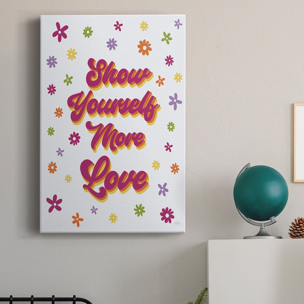 Show Yourself More Love Premium Gallery Wrapped Canvas - Ready to Hang