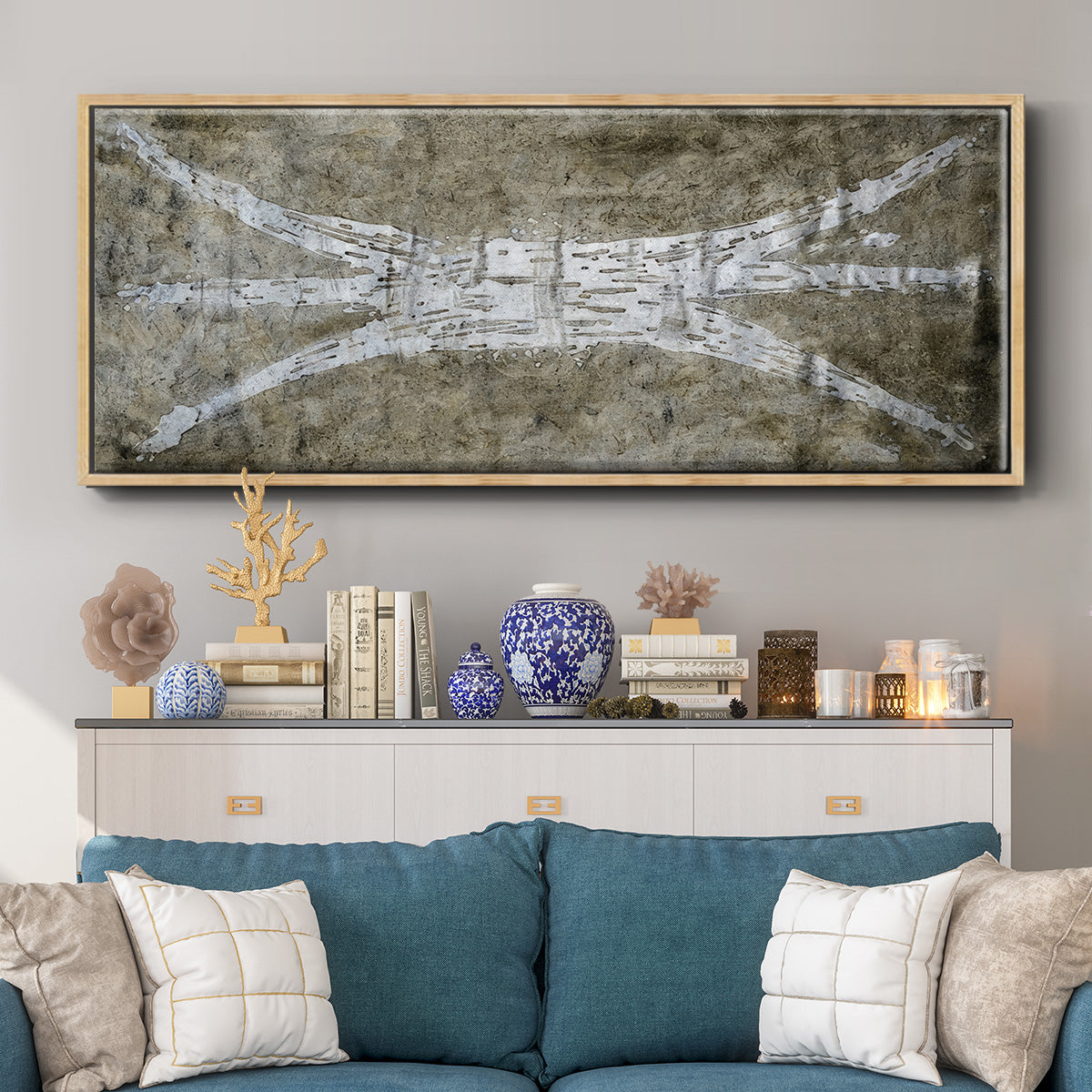 Water Carrier III - Floater Framed Canvas Print