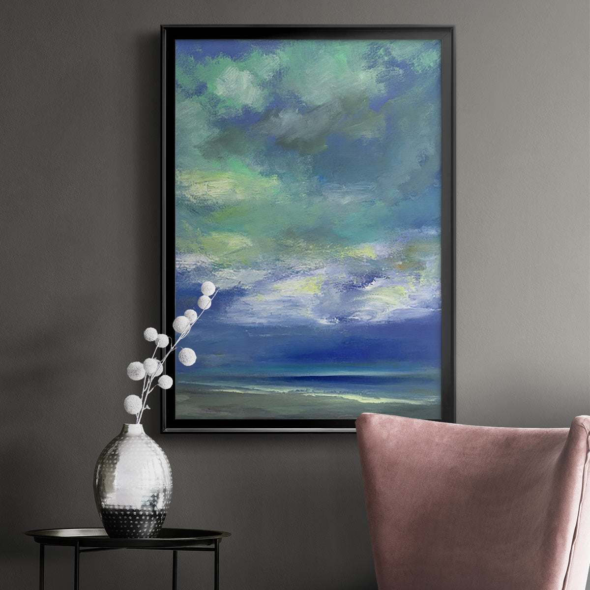 Island Midday - Modern Framed Canvas Print