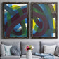 Cool Network I - Premium Framed Canvas 2 Piece Set - Ready to Hang