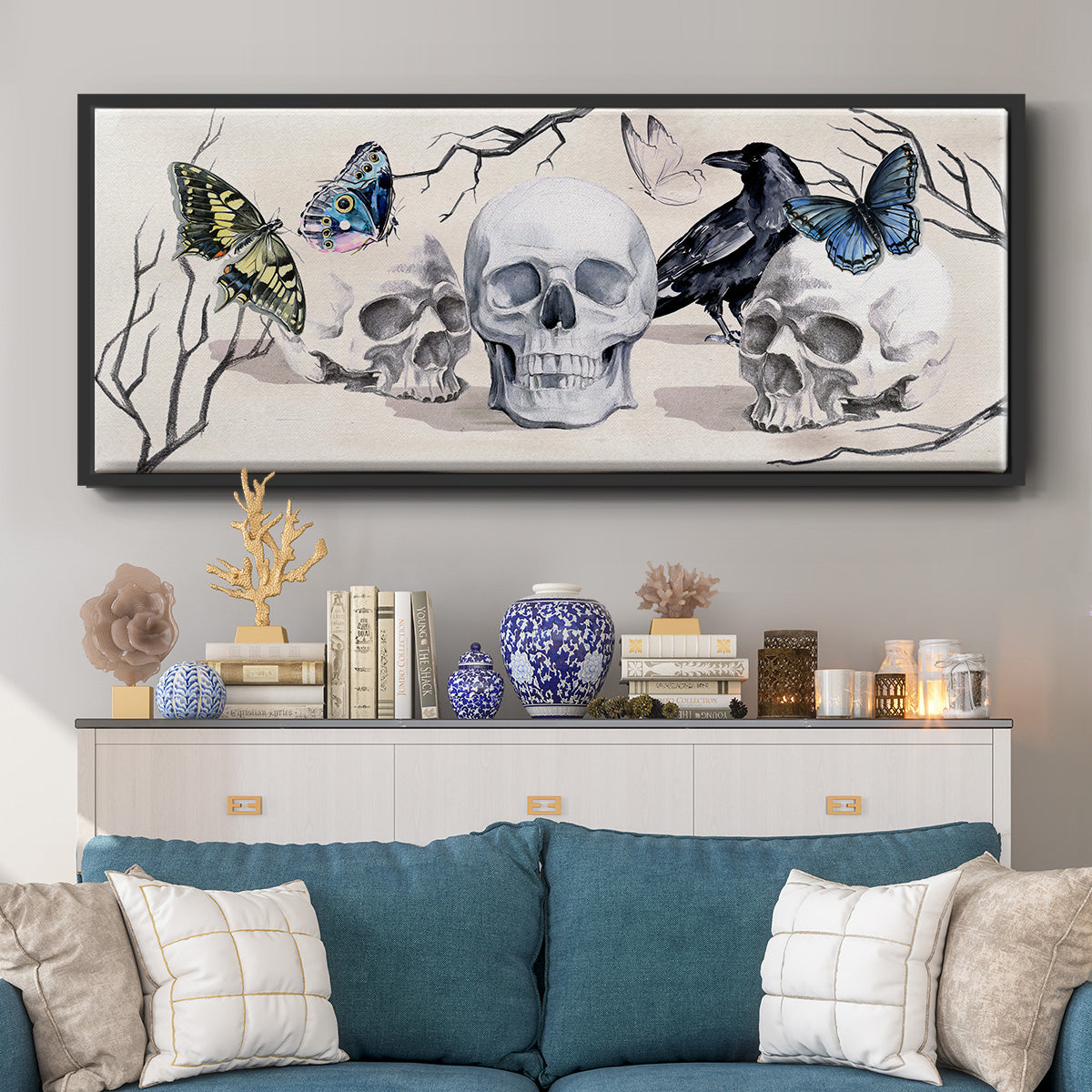 Nevermore Collection D - Floater Framed Canvas Print