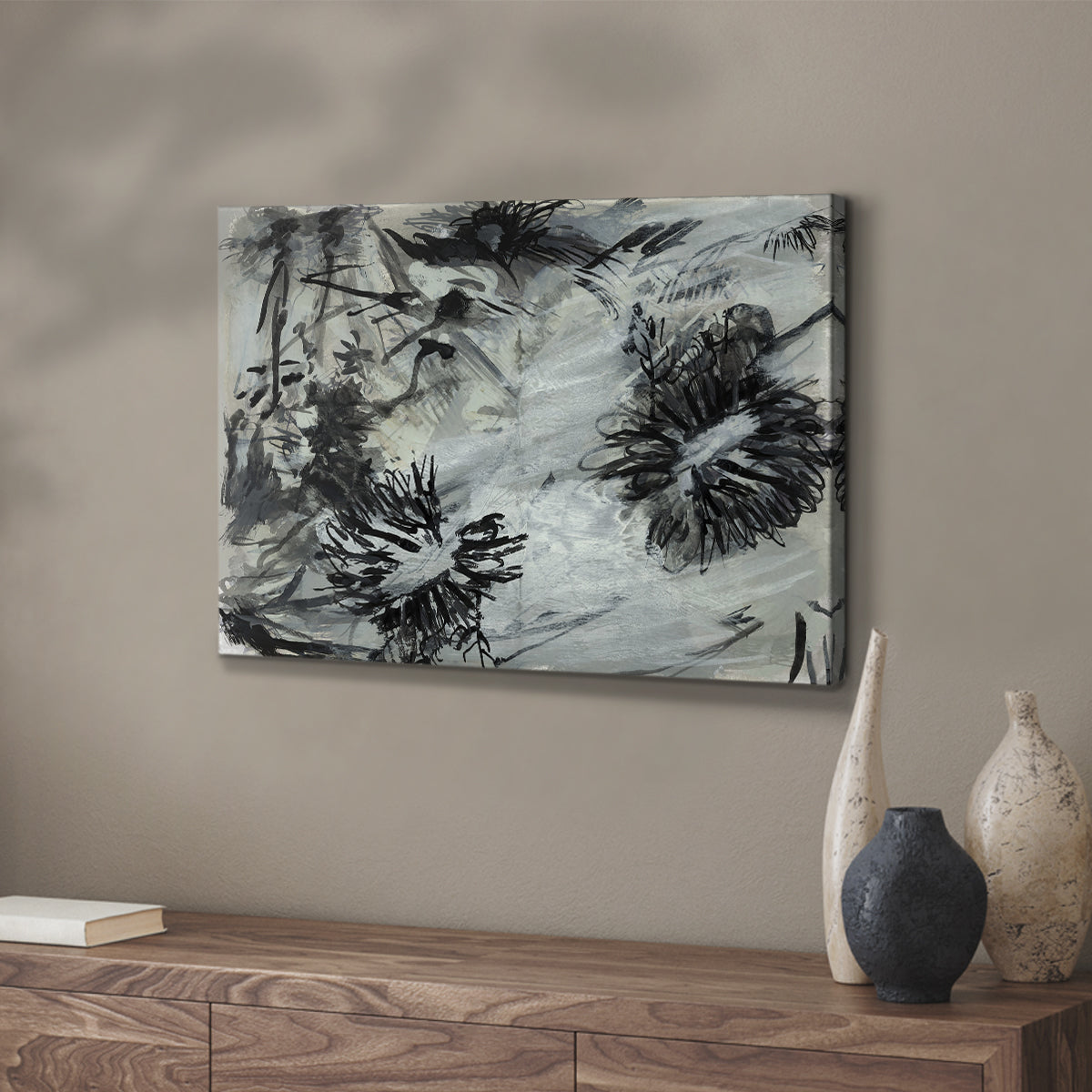 Black & White Chinois I - Canvas Art Print